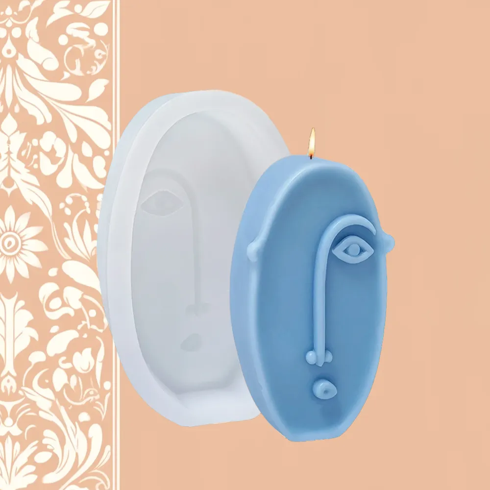 Art Deco Face Silicone Mold | Candle Fragrance Supply