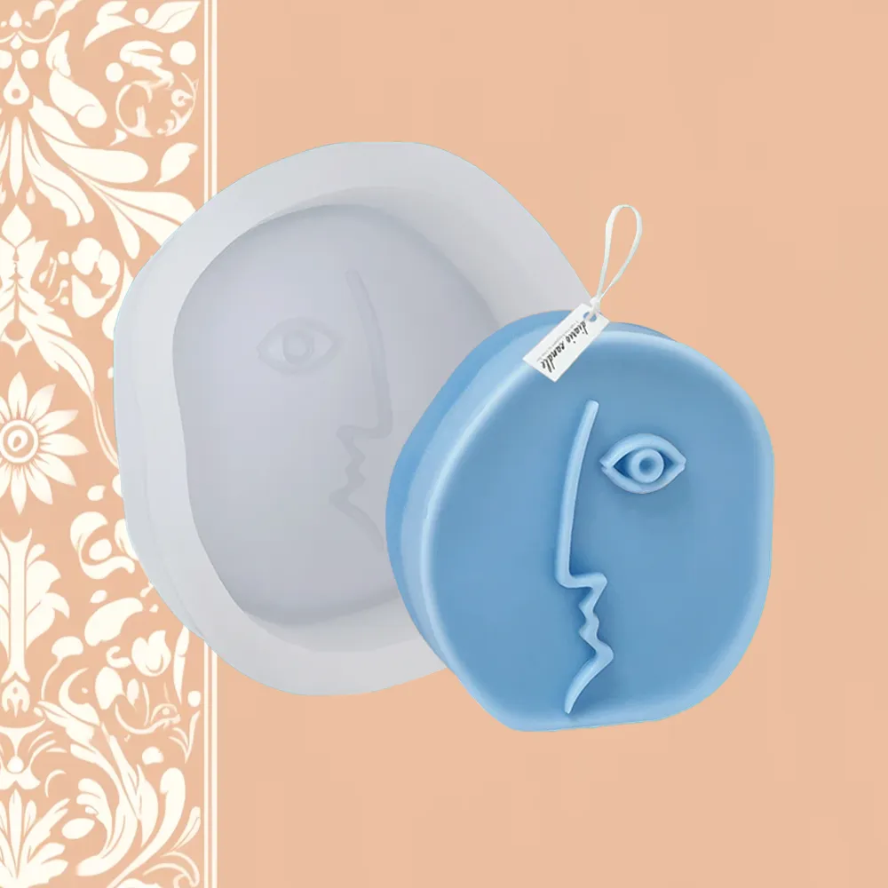Picasso-style Face Silicone Mold | Candle Fragrance Supply