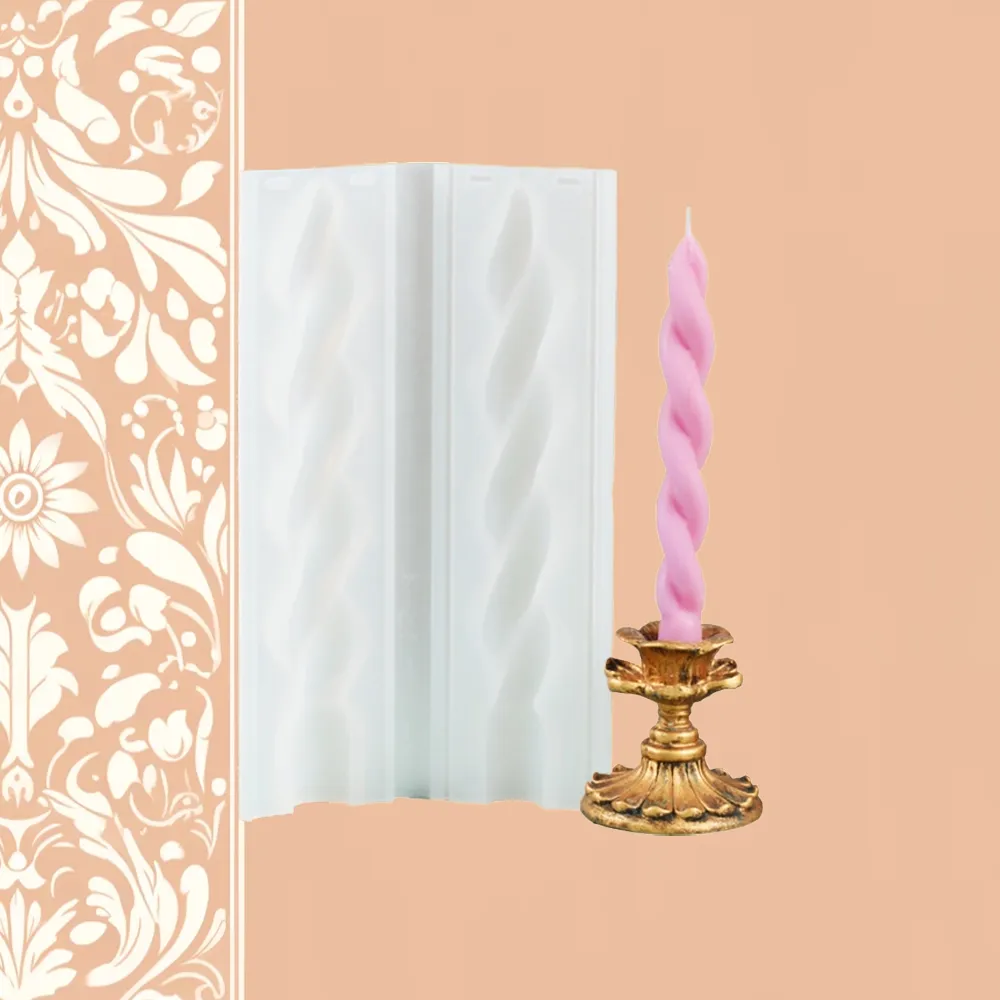 Twisted Candle Silicone Mold | Candle Fragrance Supply