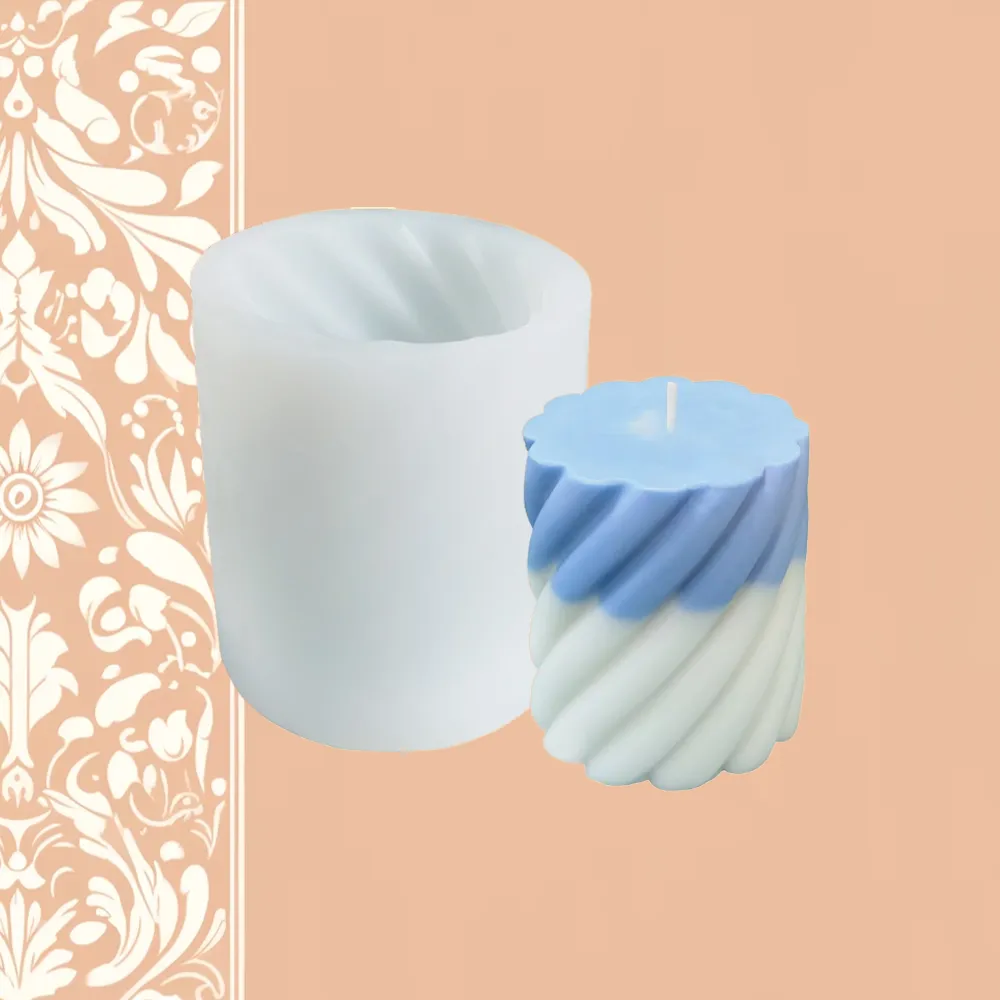 Twisted Column Silicone Mold | Candle Fragrance Supply